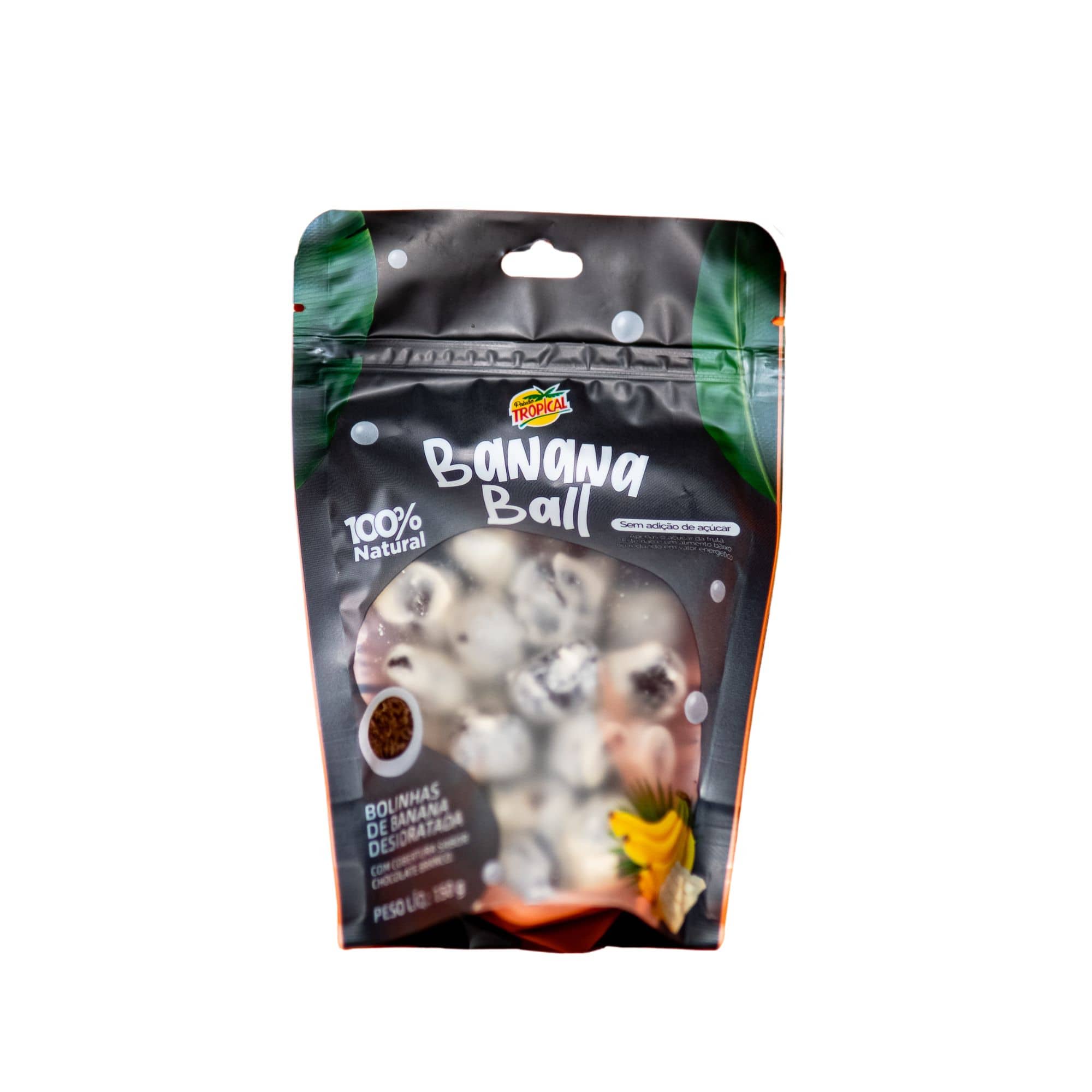Banana Ball coberta com Chocolate Branco 150G