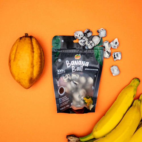 Banana Ball coberta com Chocolate Branco 150G
