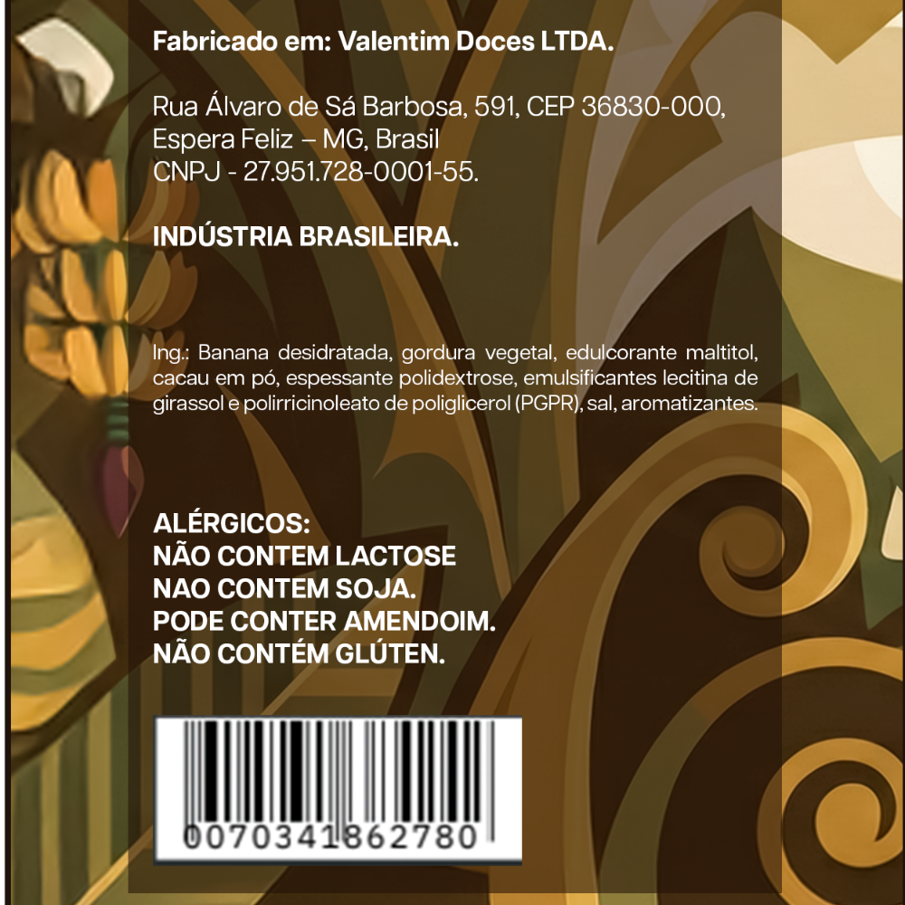 Ovo de Páscoa de Banana Vegano 380g