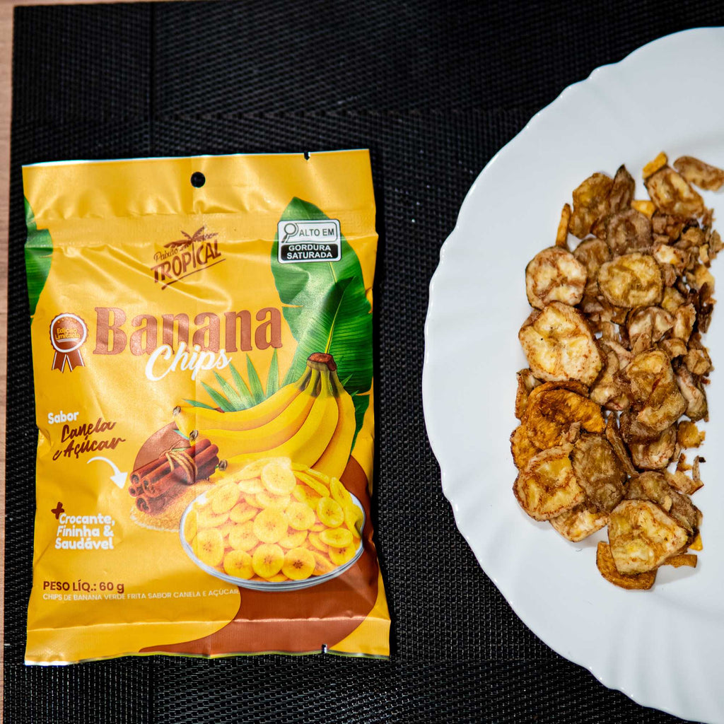 Banana Chips Canela e Açúcar 60g
