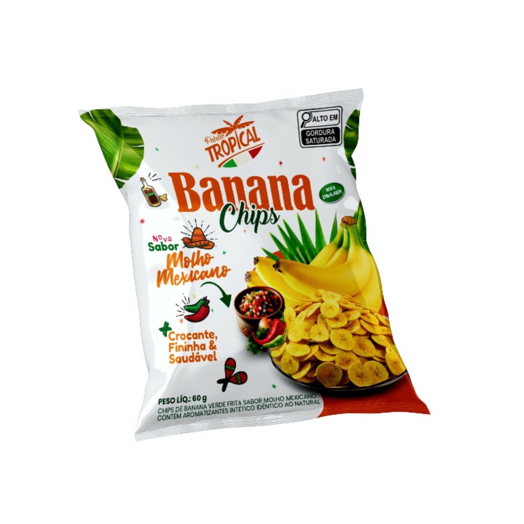 Banana Chips Molho Mexicano 60g