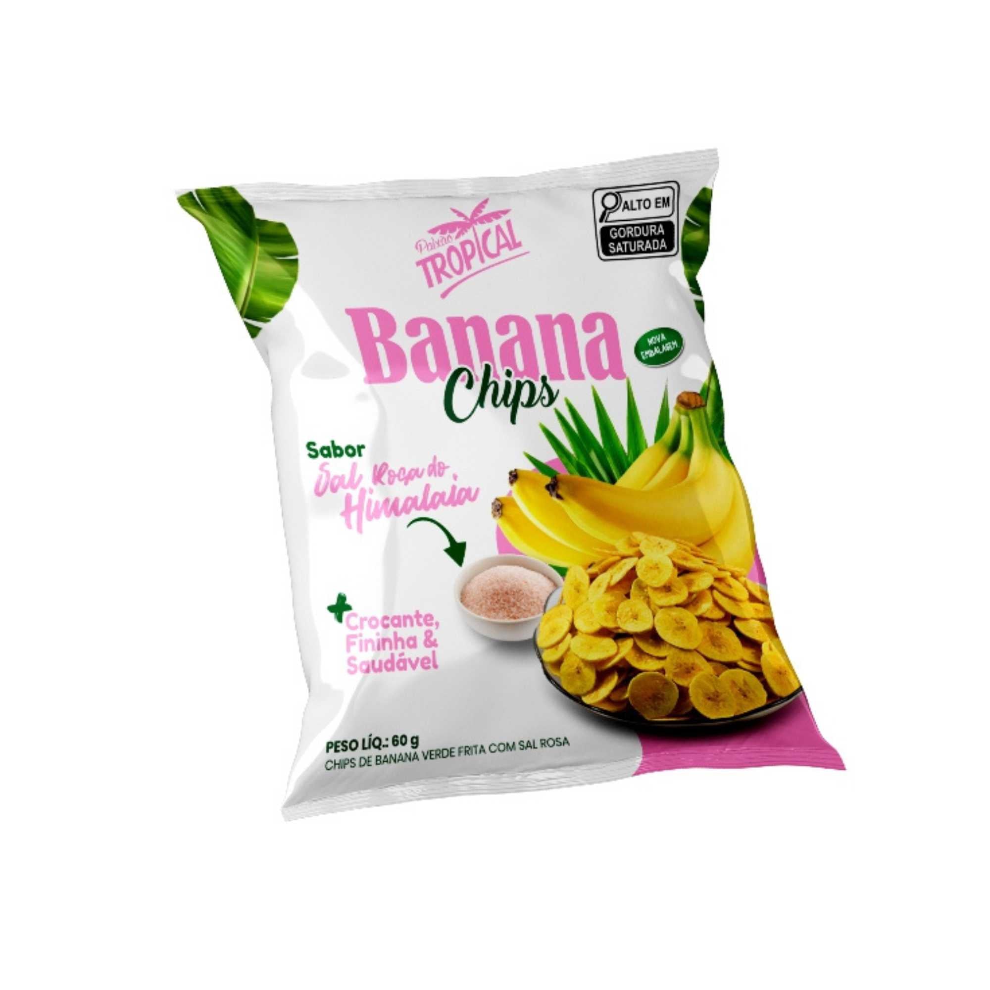 Banana Chips Sal Rosa do Himalaia 60g